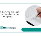 Qué buscar en una carta de oferta de empleo